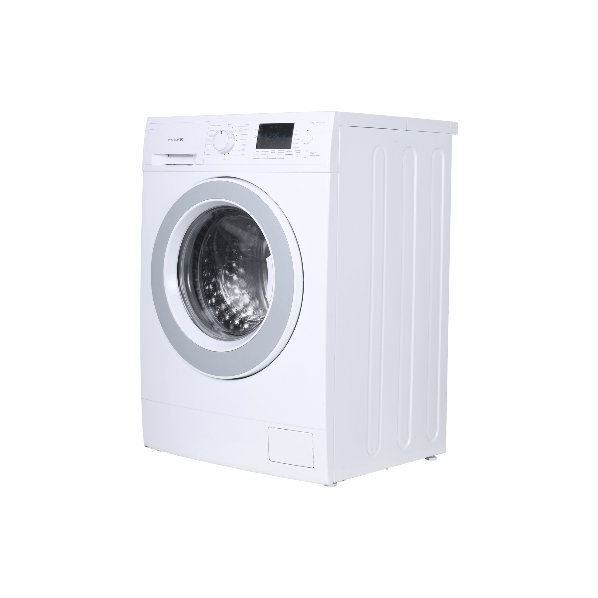 Lave-Linge Hublot 8 kg Reconditionné ESSENTIEL B ELF 814DD4 : vue du côté droit