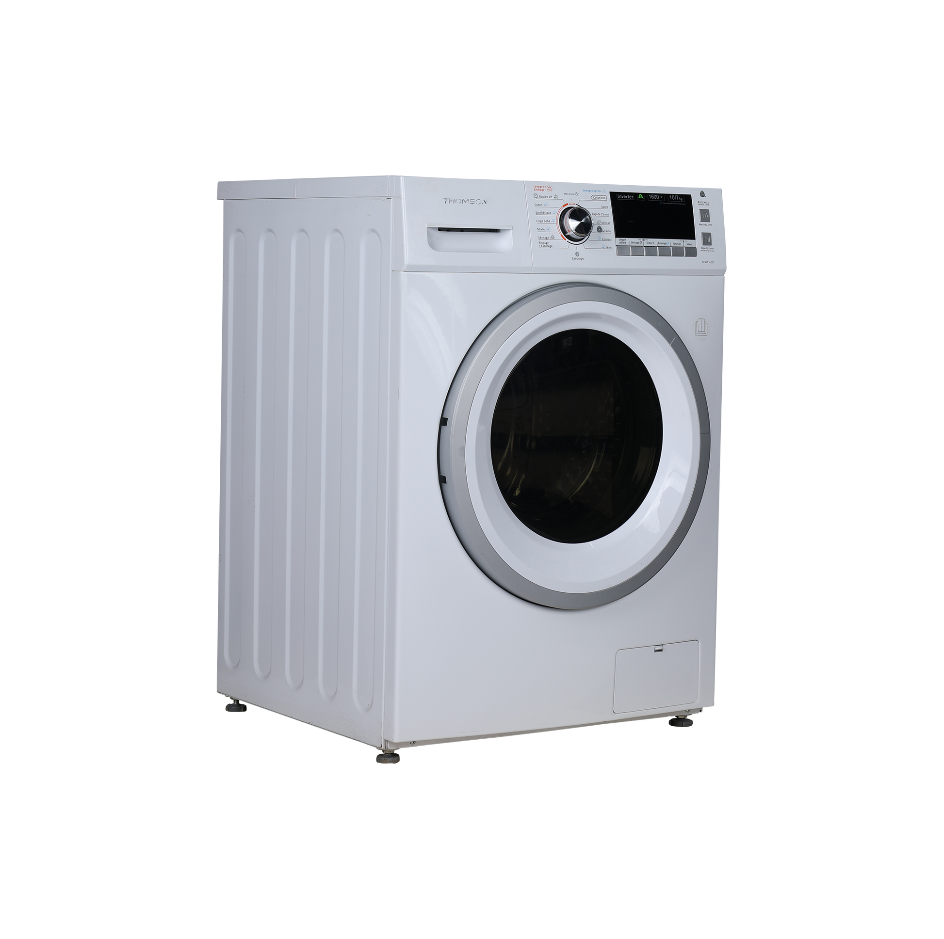 Lave-Linge Sechant 10 kg Reconditionné THOMSON THWD16107 BLANC : vue du côté gauche