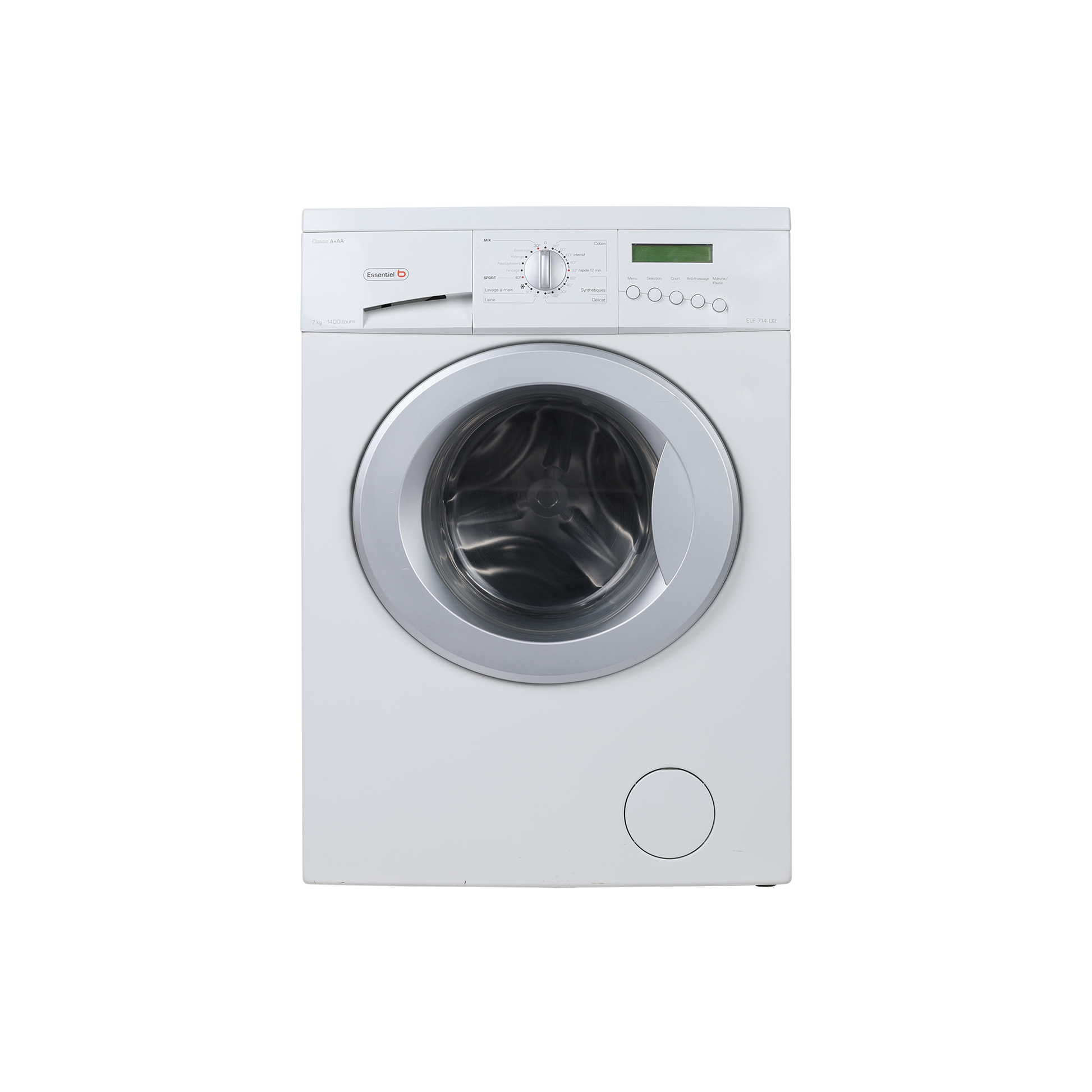 Lave-Linge Hublot 7 kg Reconditionné ESSENTIEL B ELF71402 : vue de face