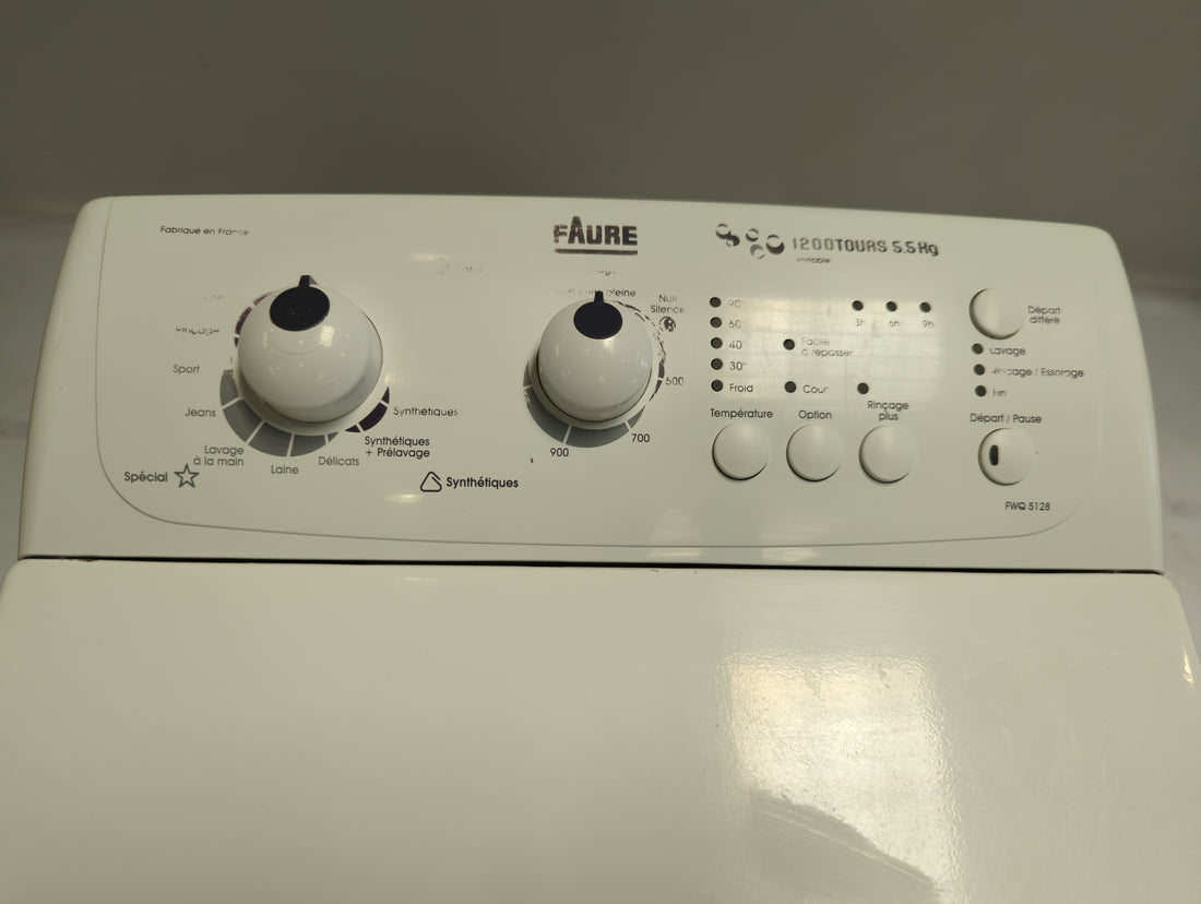Lave-Linge Top 5.5 kg Reconditionné FAURE FWQ5128 : détails
