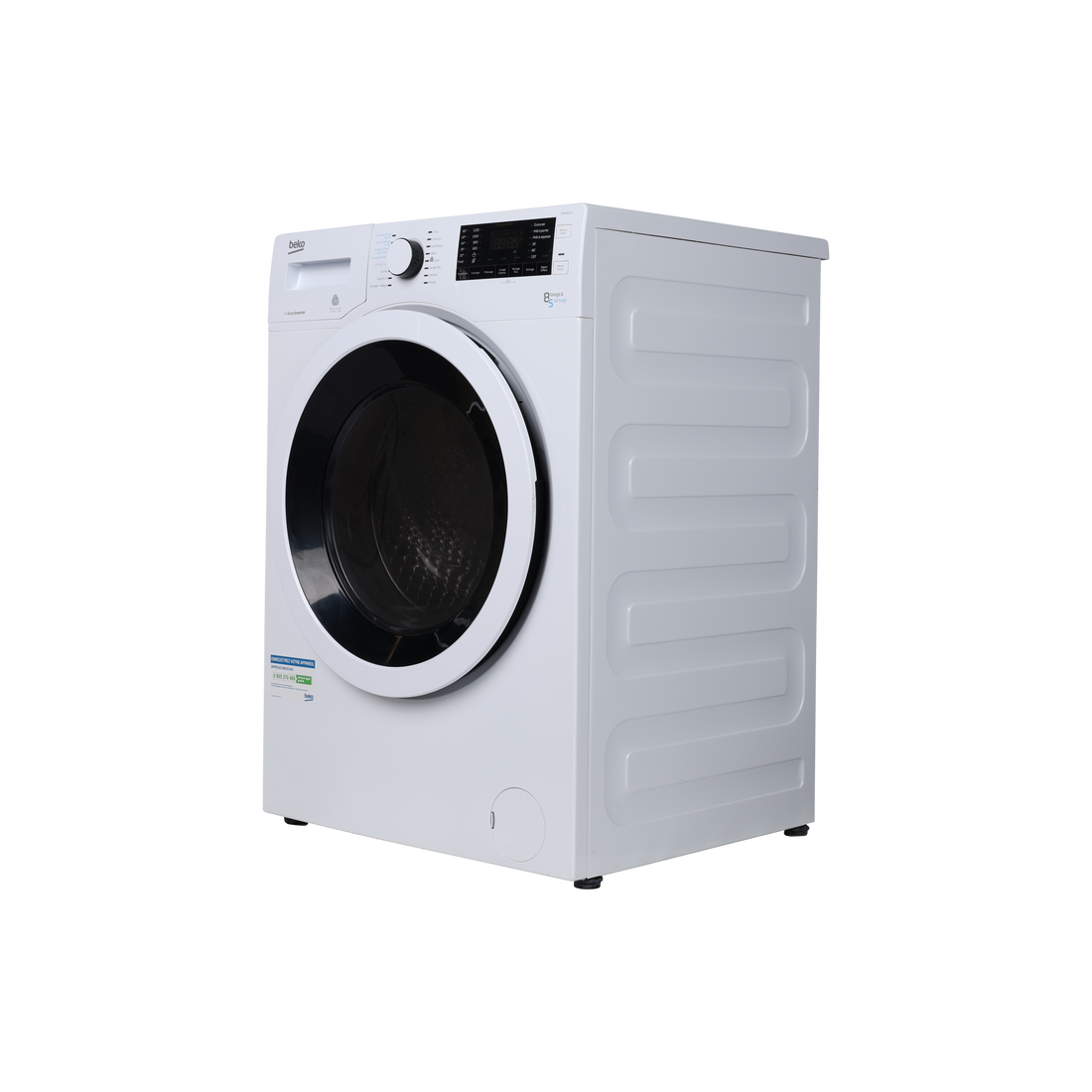 Lave-Linge Sechant 8 kg Reconditionné BEKO WDW85120 : vue du côté droit