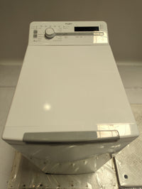 Lave-Linge Top 7 kg Reconditionné WHIRLPOOL TDLR7220SSFR/N : vue du haut ouverture et commandes