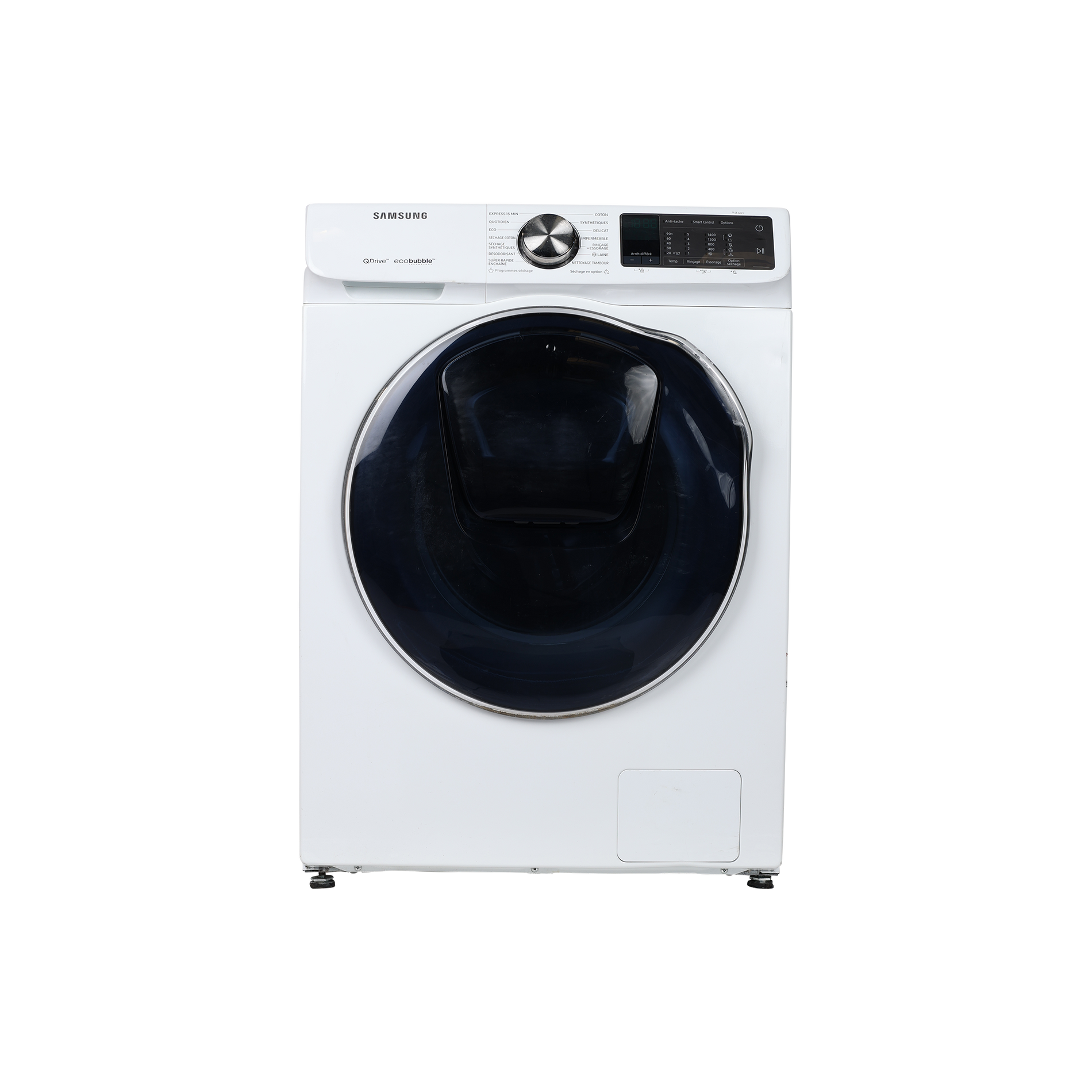 Lave-Linge Sechant 9 kg Reconditionné SAMSUNG WD90N645OOM : vue de face