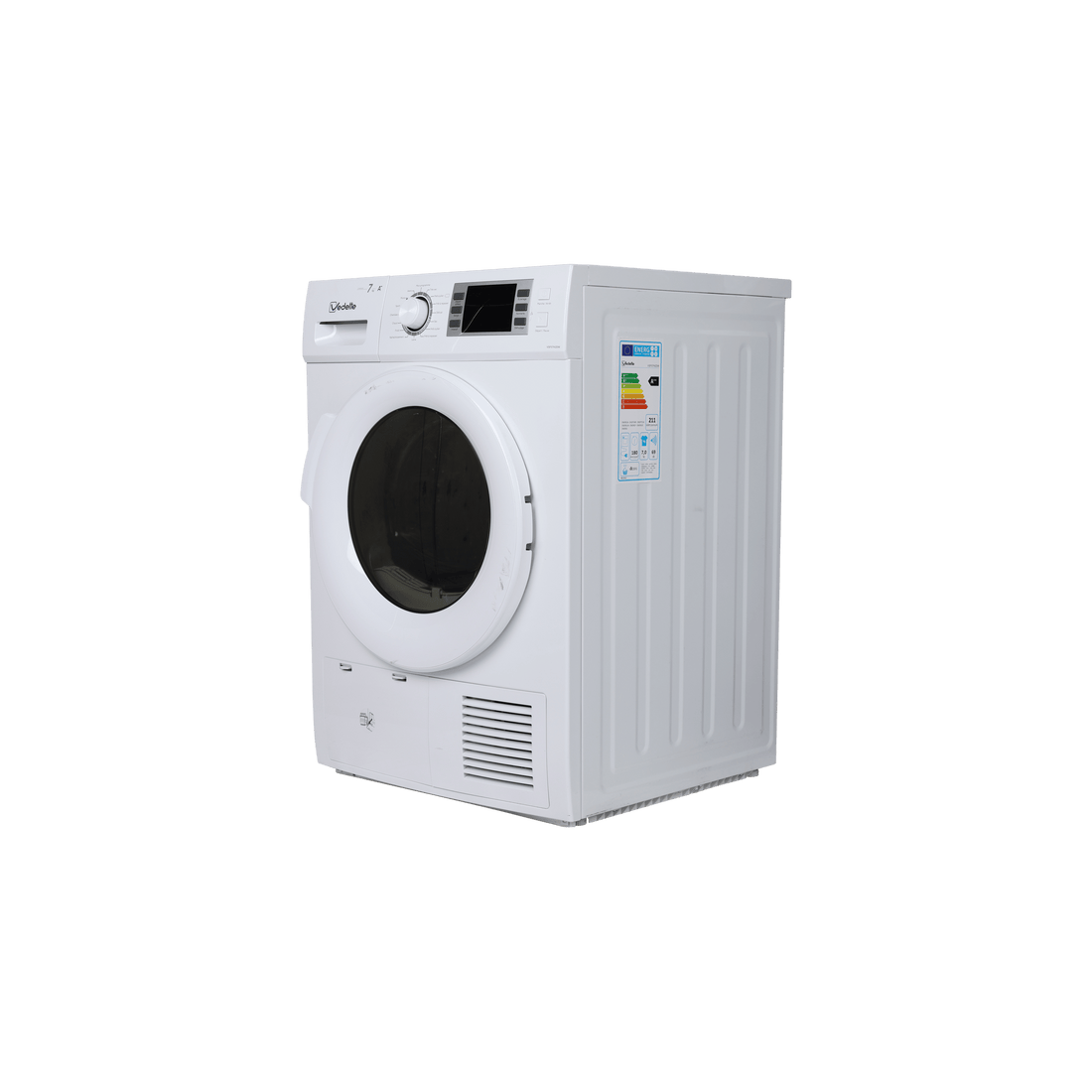 Seche-Linge Pompe À Chaleur 7 kg Reconditionné VEDETTE VSF57H2DW : vue du côté droit
