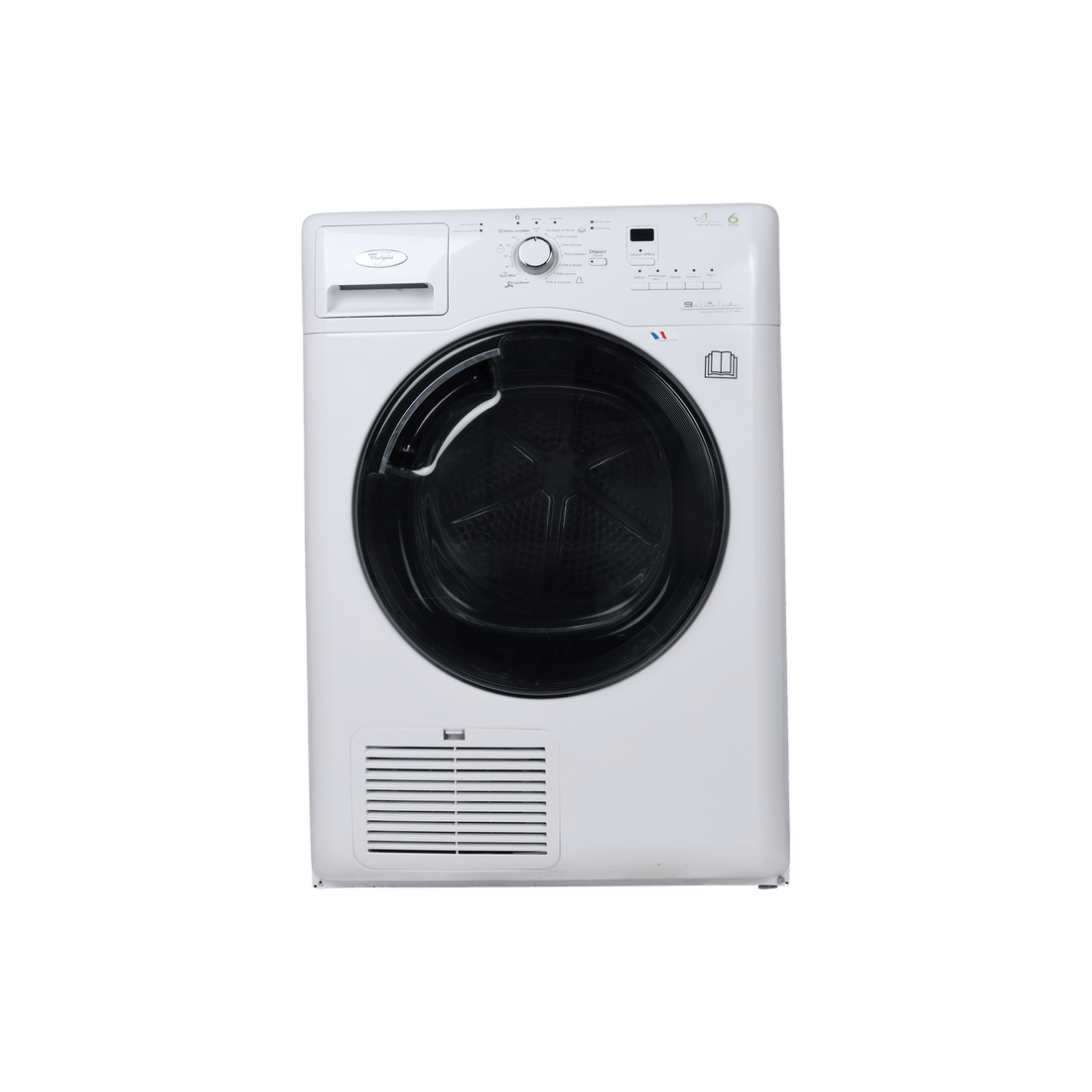 Seche-Linge Condensation 9 kg Reconditionné WHIRLPOOL AZA9680 : vue de face