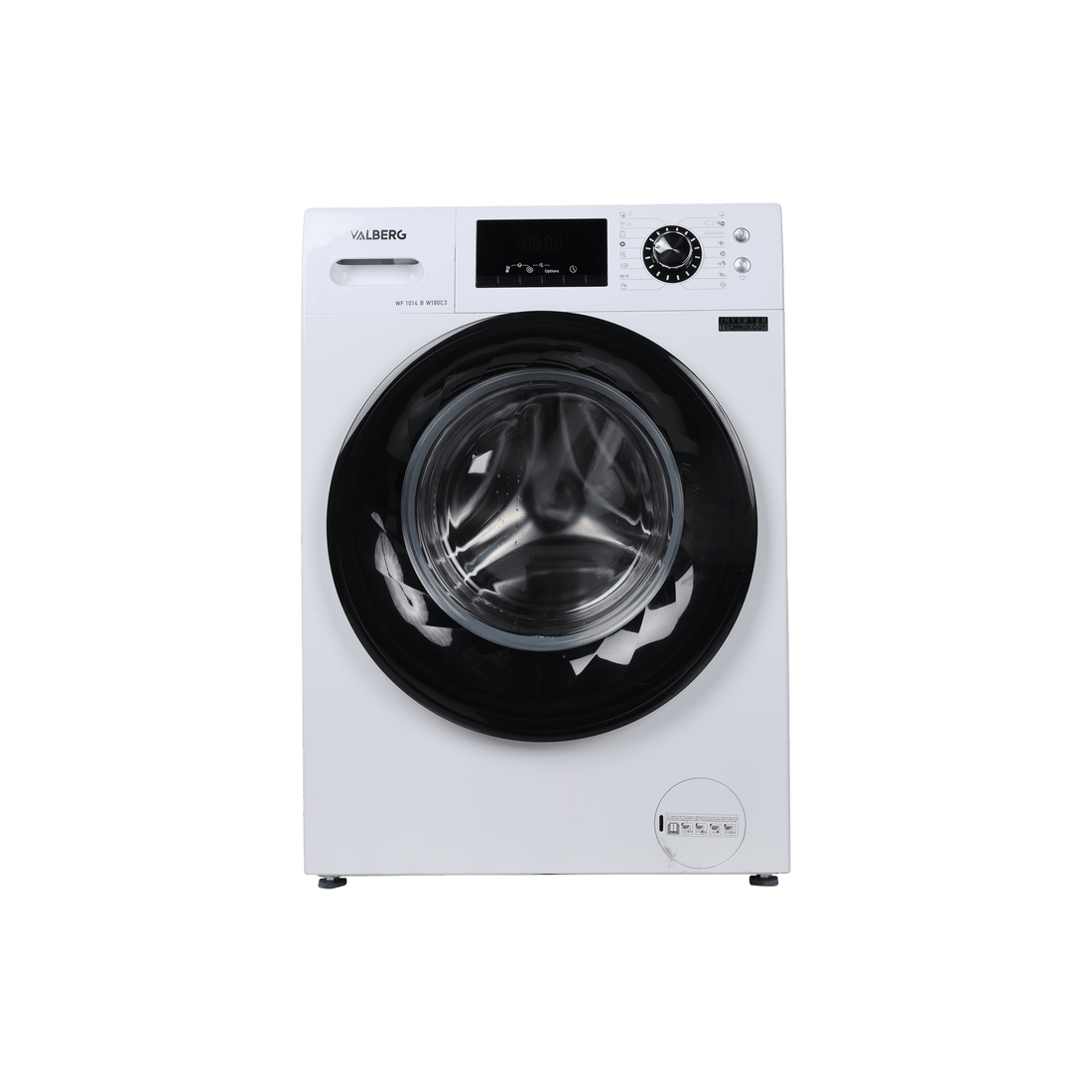 Lave-Linge Hublot 10 kg Reconditionné VALBERG WF 1014 B W180C3 : vue de face