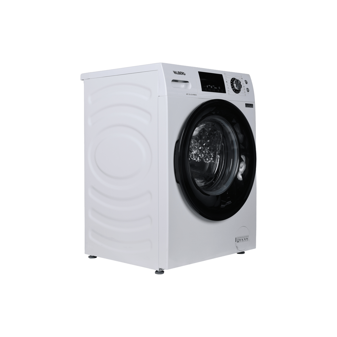 Lave-Linge Hublot 10 kg Reconditionné VALBERG WF 1014 B W180C3 : vue du côté gauche