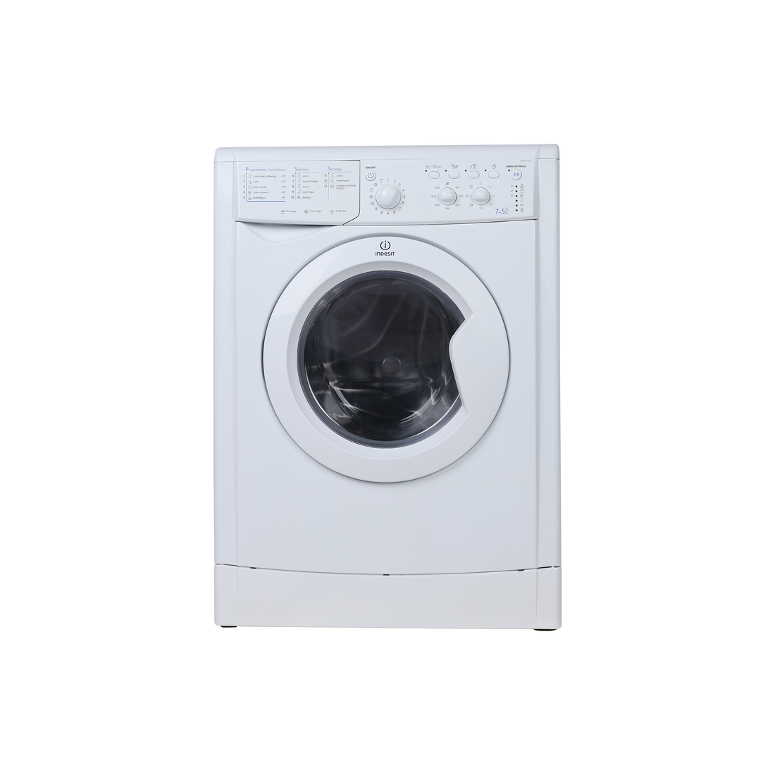 Lave-Linge Sechant 7 kg Reconditionné INDESIT IWDC-7145-FR : vue de face