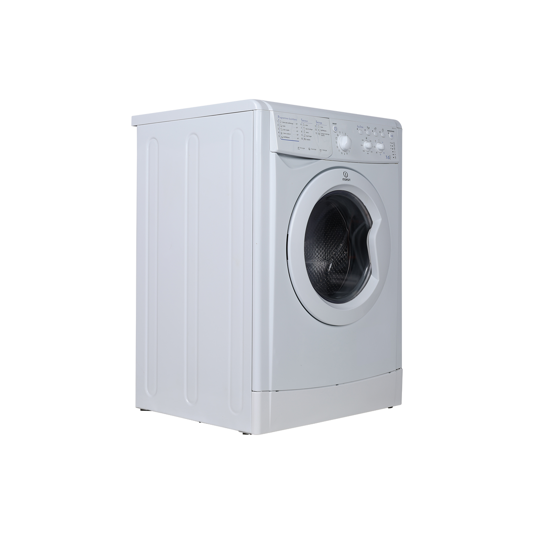 Lave-Linge Sechant 7 kg Reconditionné INDESIT IWDC-7145-FR : vue du côté gauche