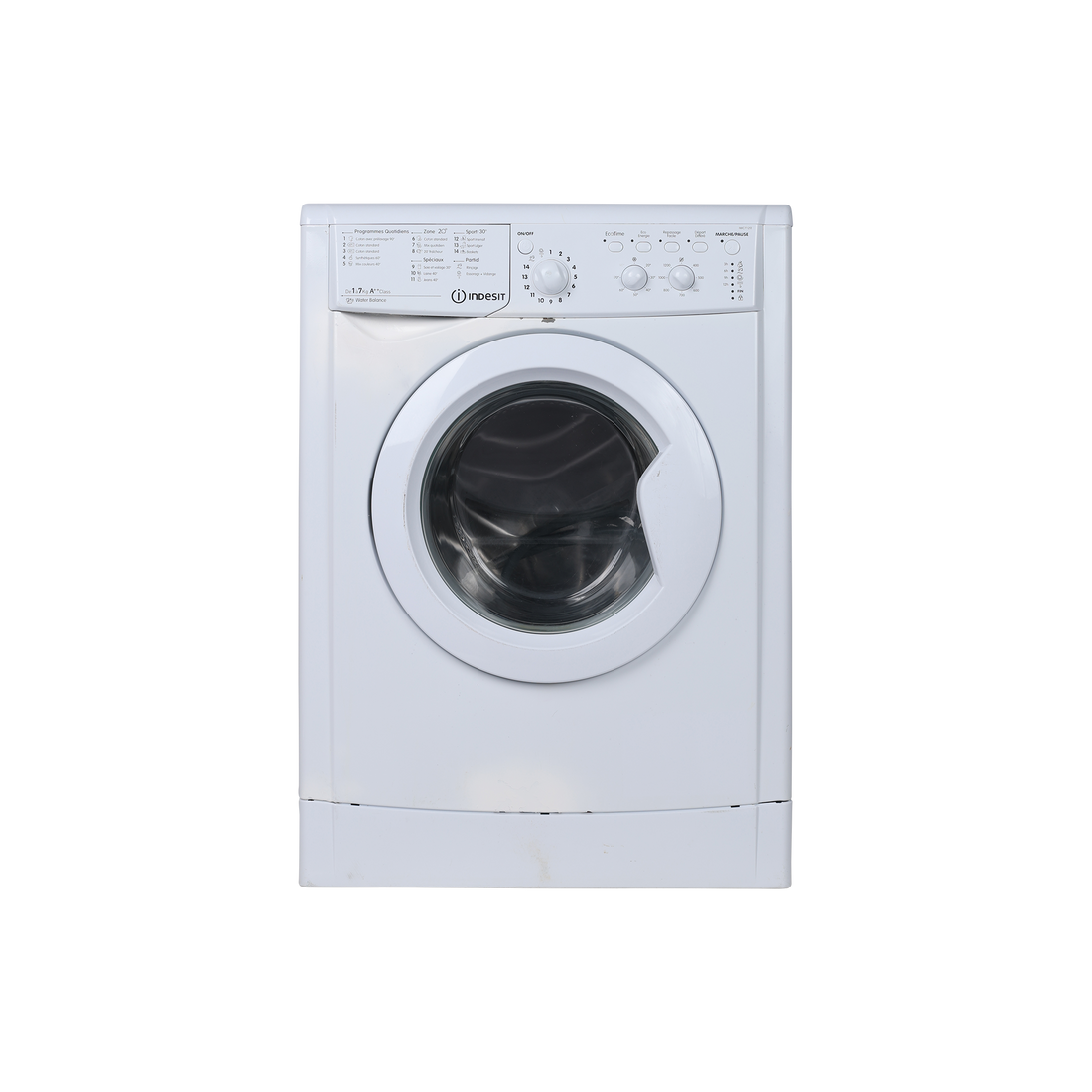 Lave-Linge Hublot 7 kg Reconditionné INDESIT IWC 71252 C FR : vue de face