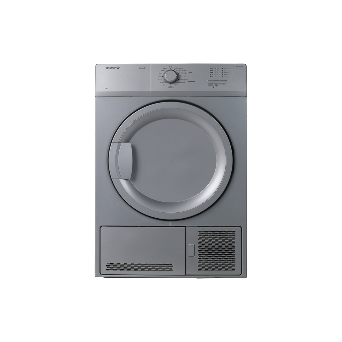 Seche-Linge Condensation 8 kg Reconditionné ESSENTIEL B ESCL8DD1S : vue de face