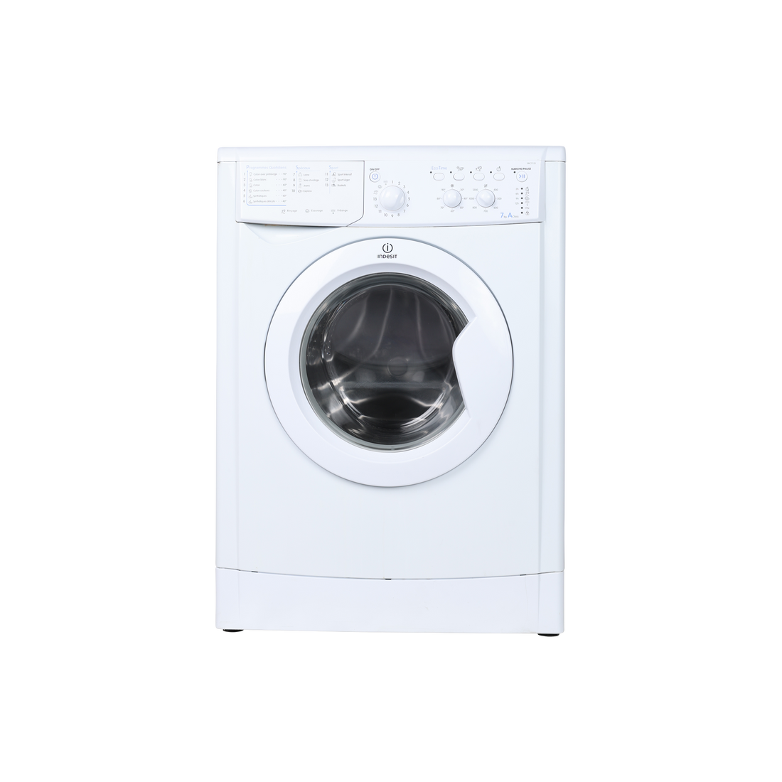 Lave-Linge Hublot 7 kg Reconditionné INDESIT IWC 7125 (FR) : vue de face