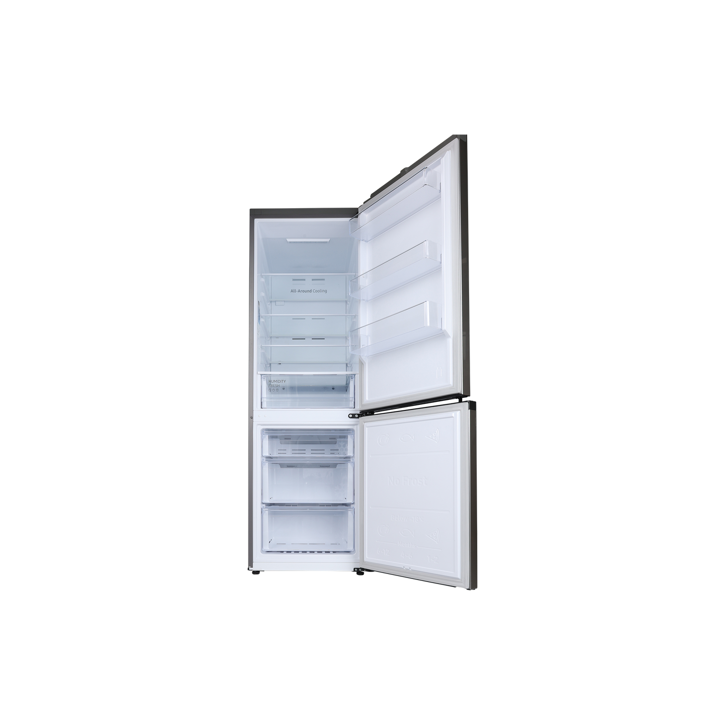 Réfrigérateur Avec Congélateur 344 L Reconditionné SAMSUNG RB34T600ESA : vue de l'intérieur