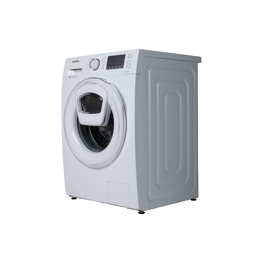 Lave-Linge Hublot 9 kg Reconditionné SAMSUNG WW90K6415SW : vue du côté gauche