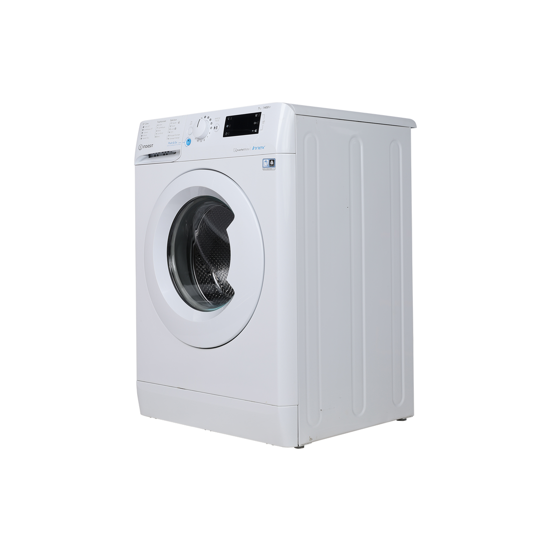 Lave-Linge Hublot 7 kg Reconditionné INDESIT EWE 71483 W EU : vue du côté droit