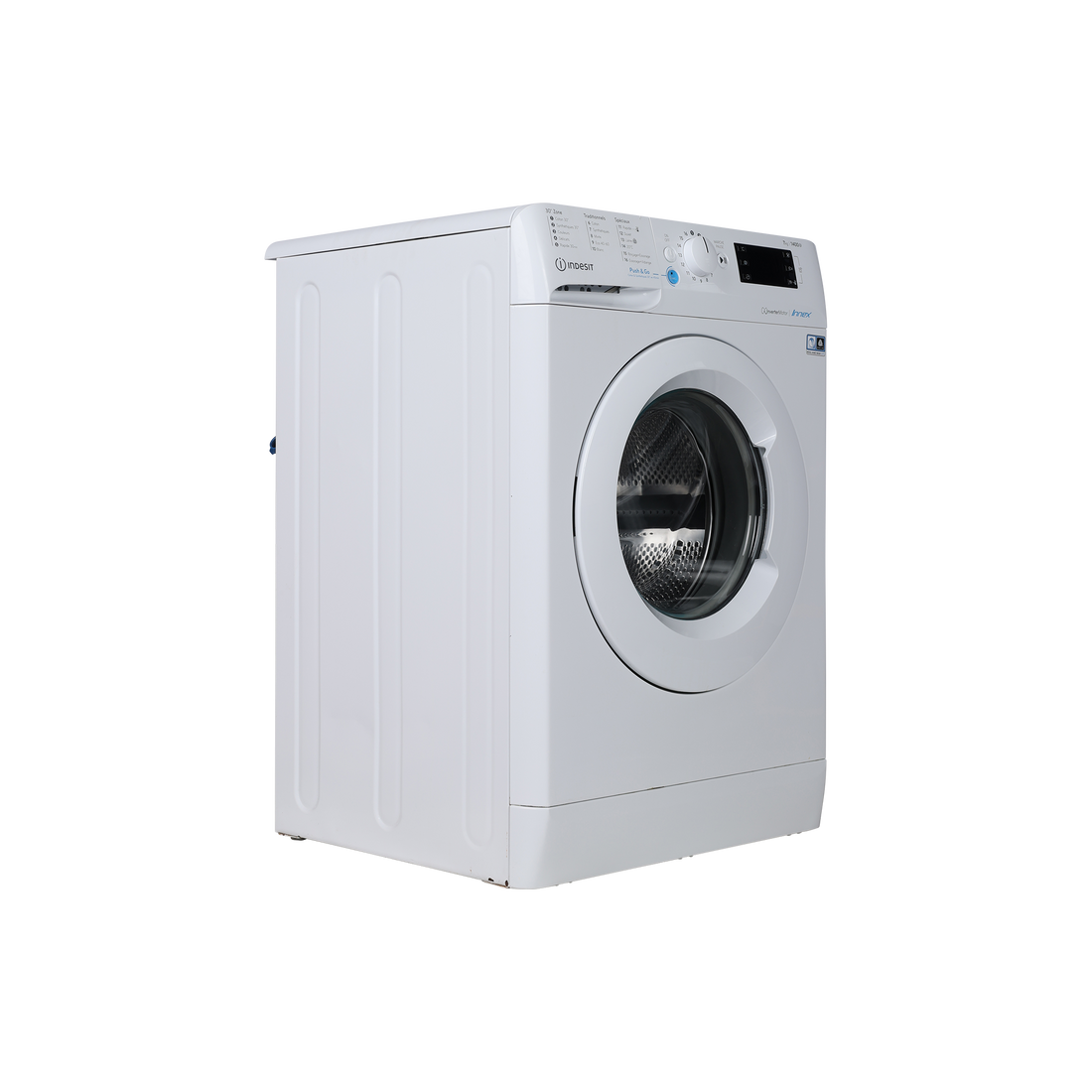 Lave-Linge Hublot 7 kg Reconditionné INDESIT EWE 71483 W EU : vue du côté gauche