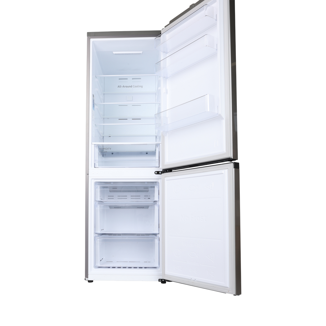 Réfrigérateur Avec Congélateur 344 L Reconditionné SAMSUNG RB34T600ESA : vue de l'intérieur