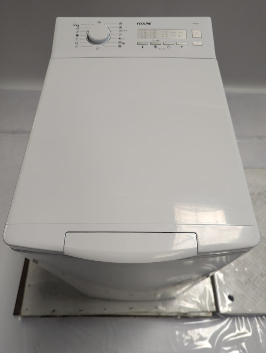 Lave-Linge Top 6 kg Reconditionné PROLINE PTL6100 : vue du haut ouverture et commandes