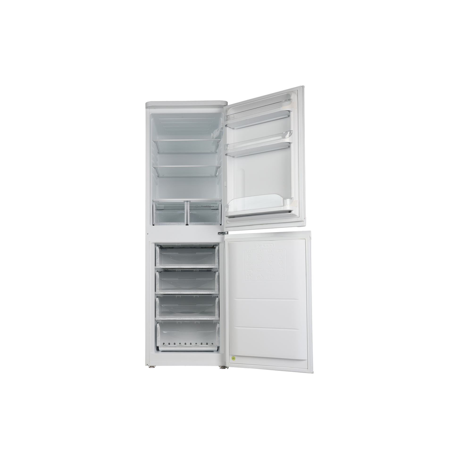 Réfrigérateur Avec Congélateur 254 L Reconditionné INDESIT CAA 55 1 : vue de l'intérieur