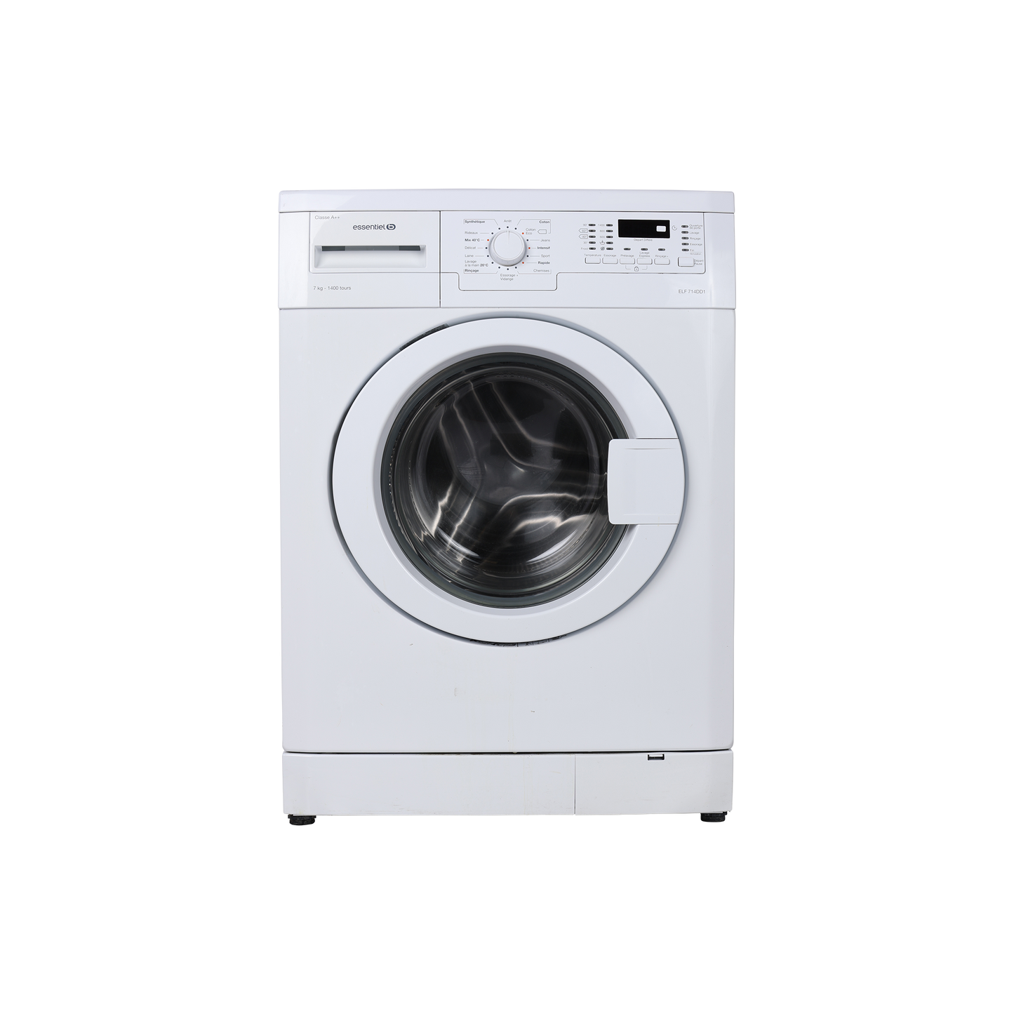 Lave-Linge Hublot 7 kg Reconditionné ESSENTIEL B ELF 714DD1 : vue de face