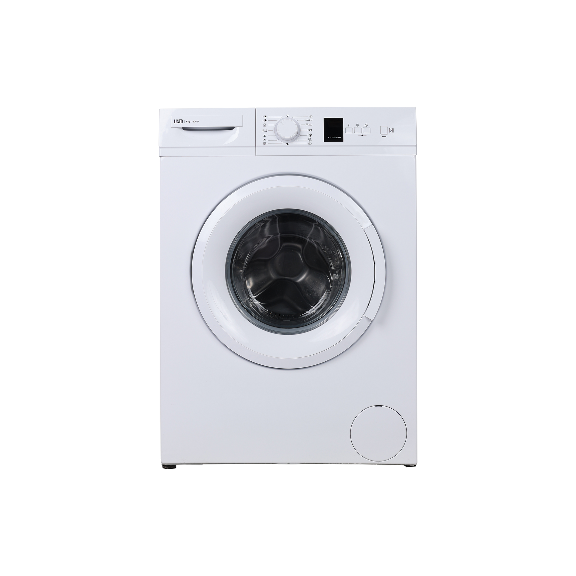 Lave-Linge Hublot 6 kg Reconditionné LISTO LF612-L4B : vue de face