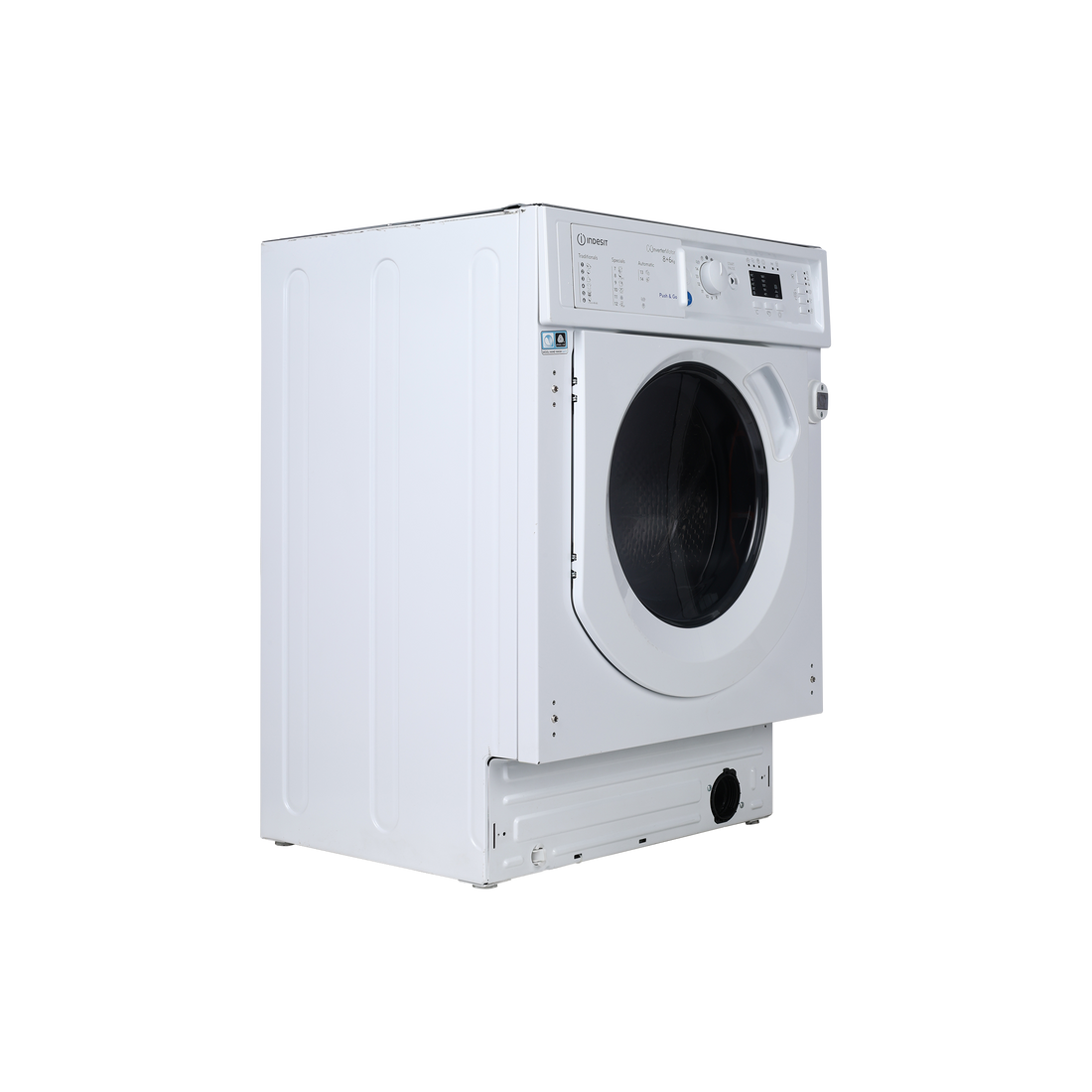 Lave-Linge Sechant 8 kg Reconditionné INDESIT BI WDIL 861484 EU : vue du côté gauche