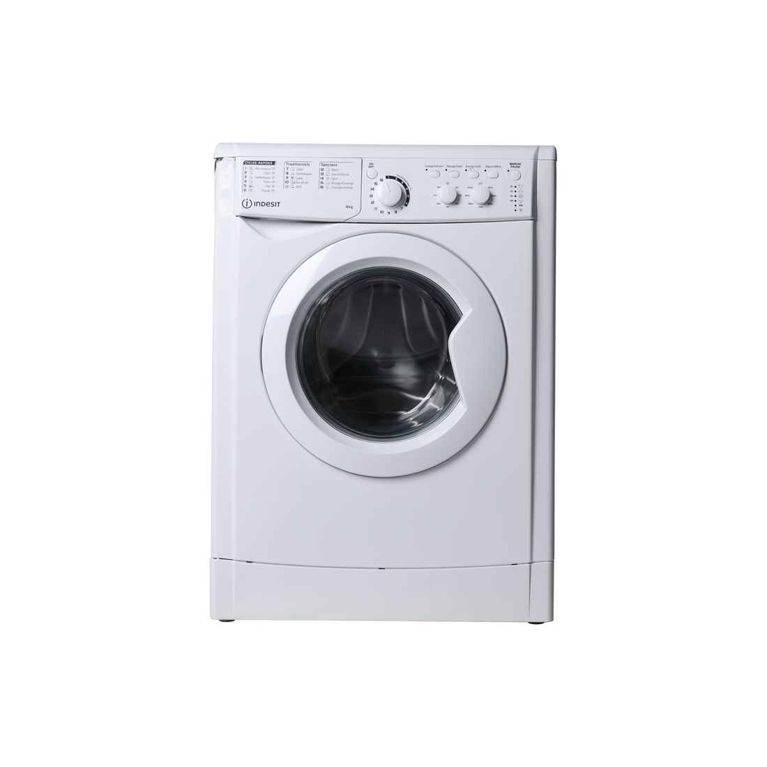 Lave-Linge Hublot 6 kg Reconditionné INDESIT EWC61051WFRN : vue de face