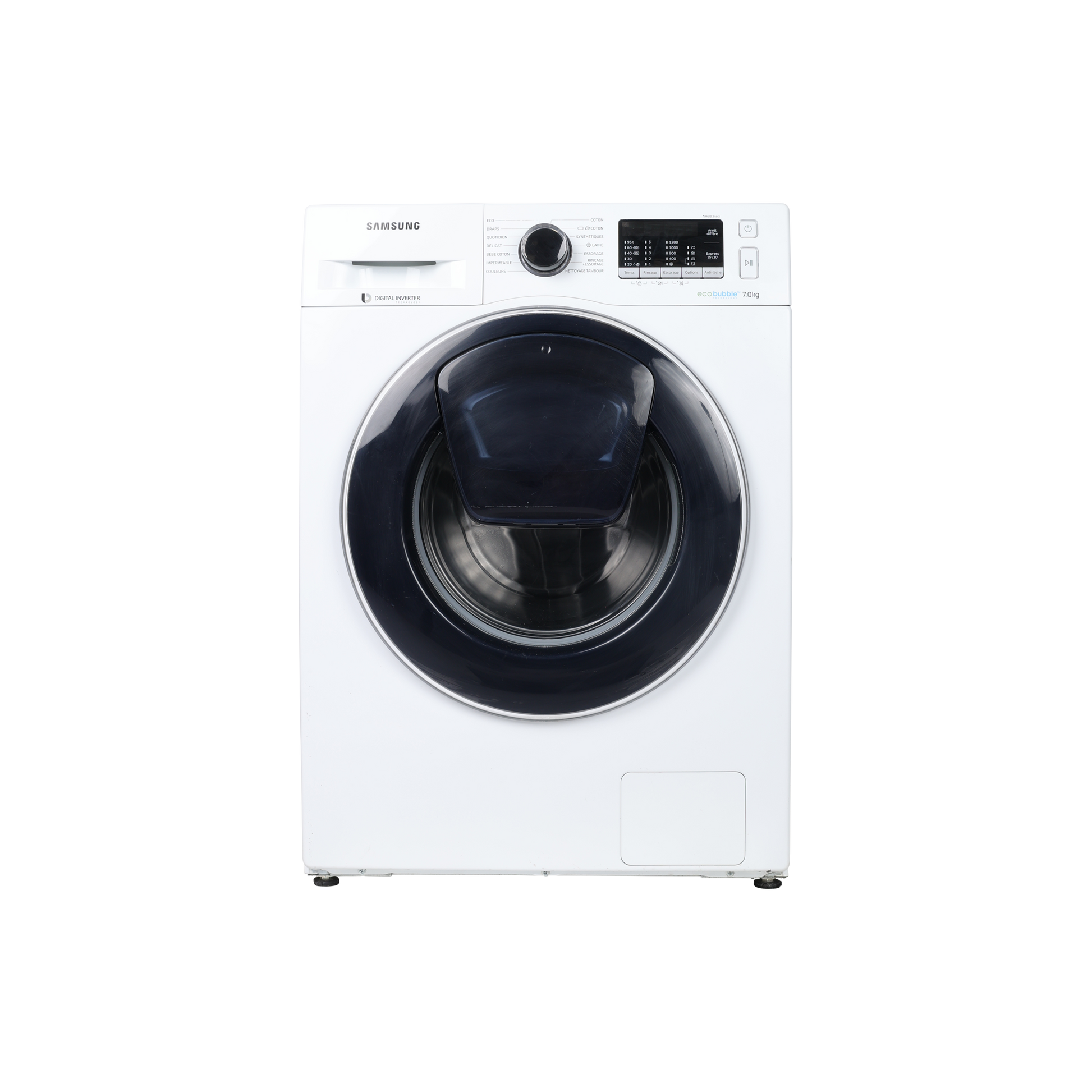 Lave-Linge Hublot 7 kg Reconditionné SAMSUNG WW70K5210UW : vue de face