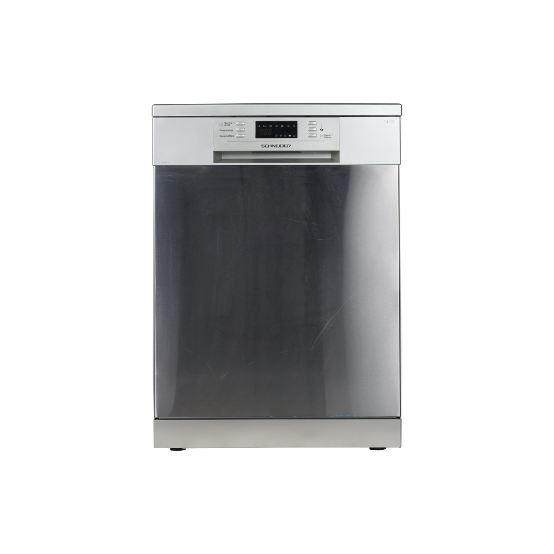Lave-Vaisselle Pose Libre 14 Cvts Reconditionné SCHNEIDER SCDW1446IDX : vue de face