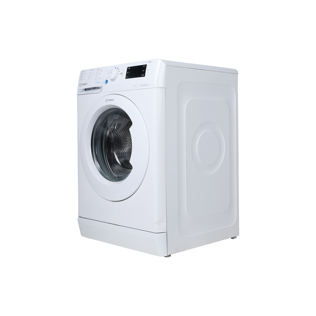 Lave-Linge Hublot 9 kg Reconditionné INDESIT BWE 91283X W FR : vue du côté droit