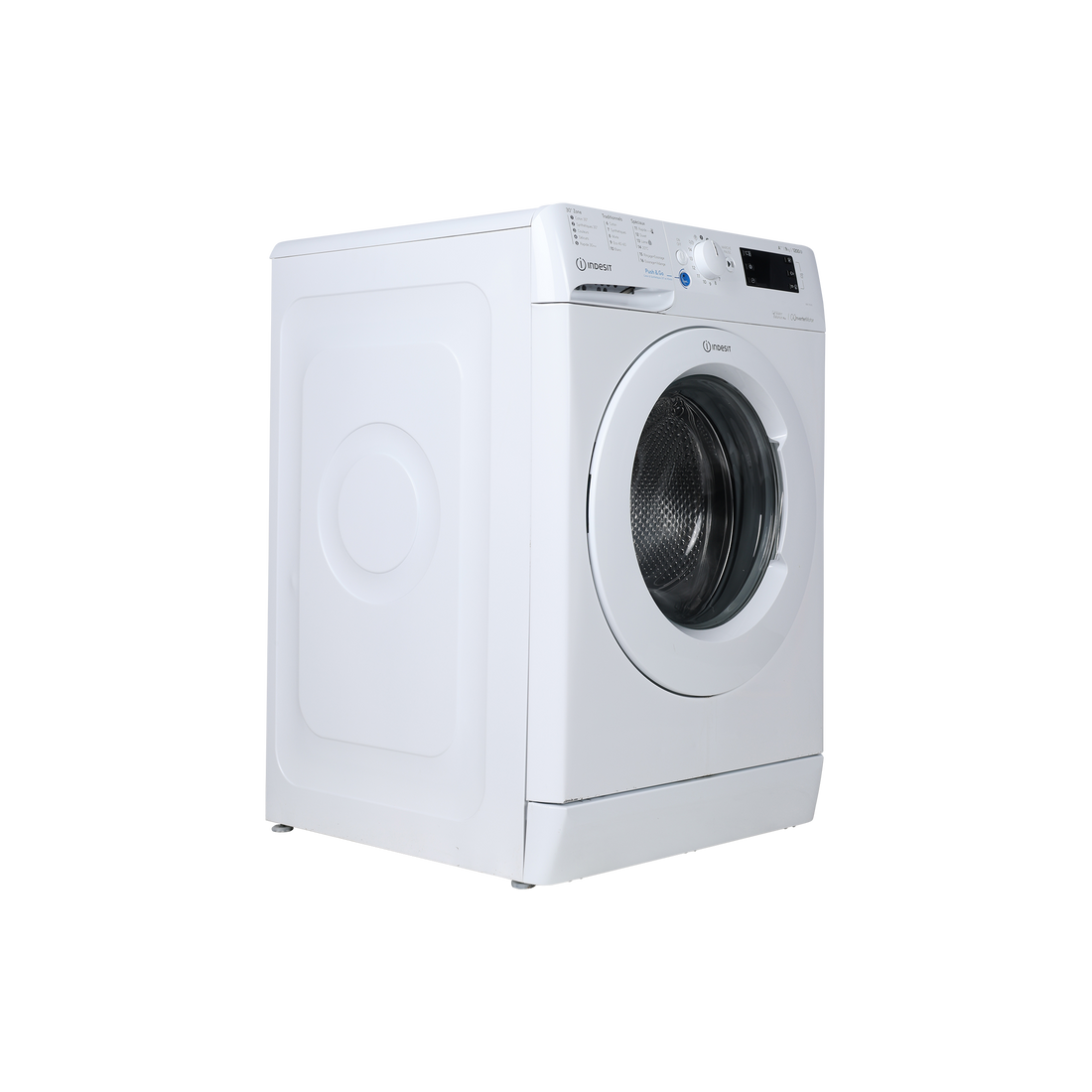 Lave-Linge Hublot 9 kg Reconditionné INDESIT BWE 91283X W FR : vue du côté gauche