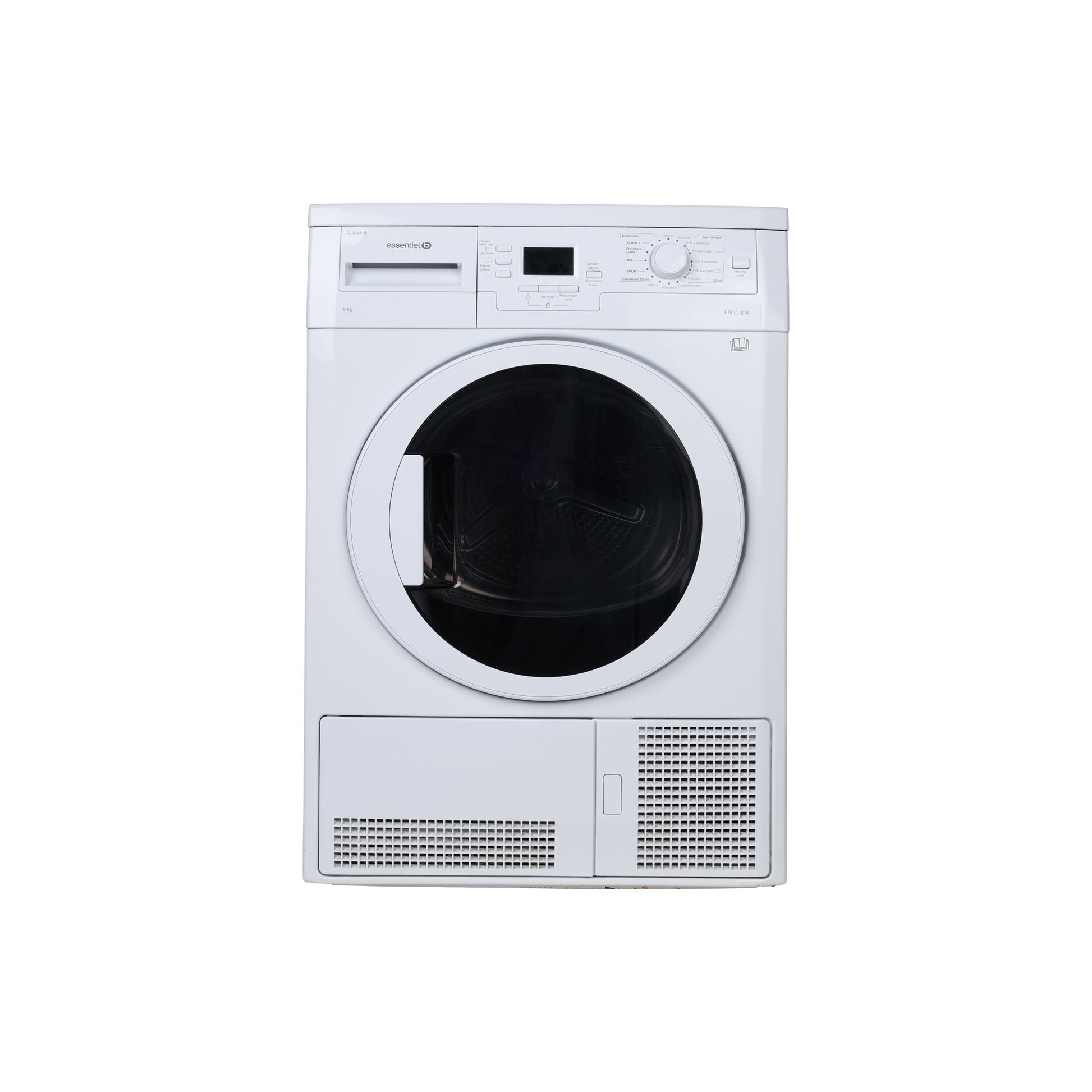 Seche-Linge Condensation 8 kg Reconditionné ESSENTIEL B ESLC8D4 : vue de face