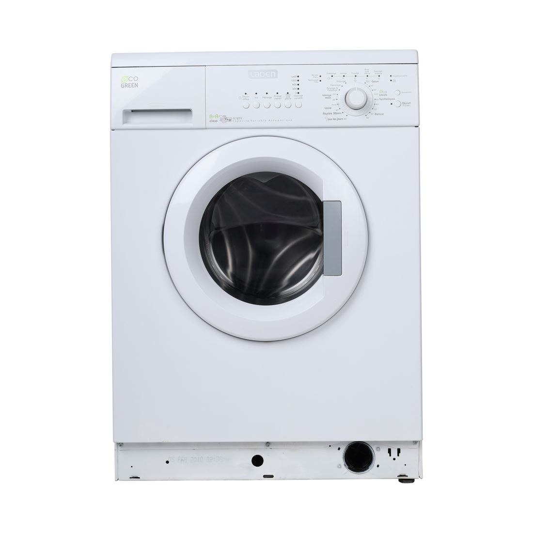 Lave-Linge Hublot 7 kg Reconditionné LADEN FL1279 : vue de face