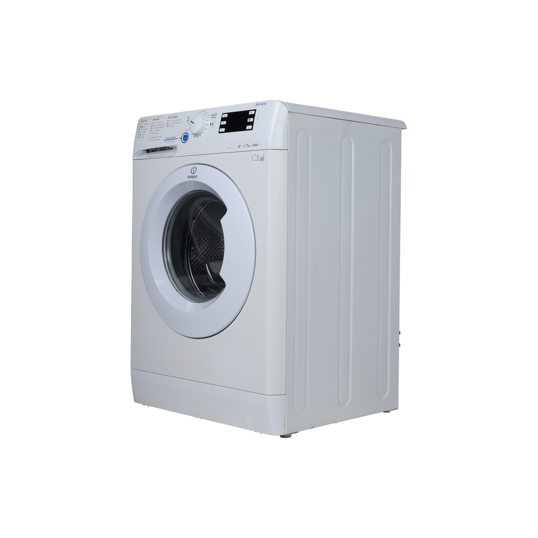 Lave-Linge Hublot 7 kg Reconditionné INDESIT XWE 71452 WSG FR : vue du côté droit