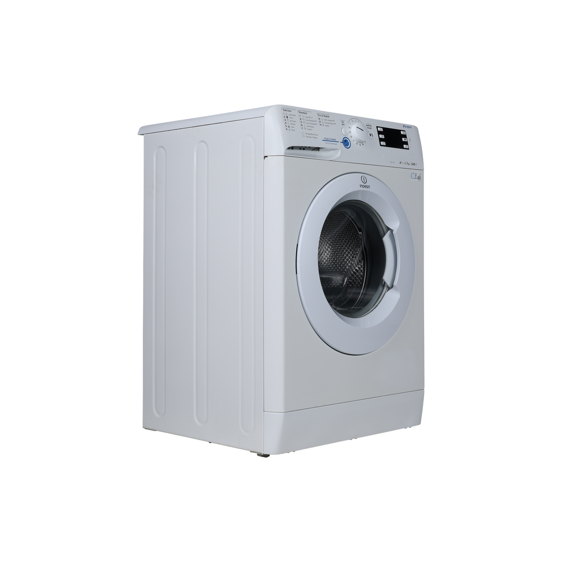 Lave-Linge Hublot 7 kg Reconditionné INDESIT XWE 71452 WSG FR : vue du côté gauche
