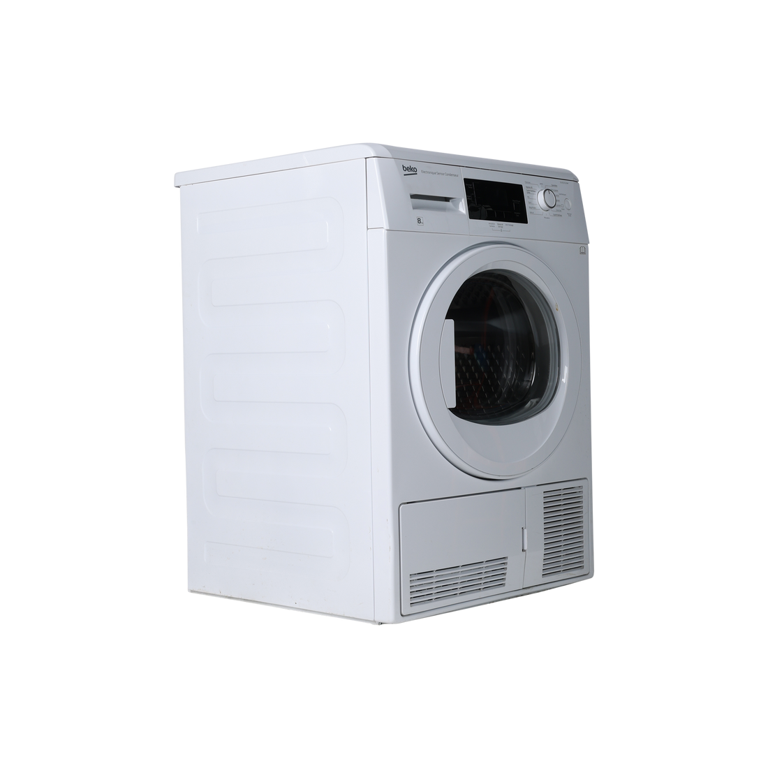 Seche-Linge Condensation 8 kg Reconditionné BEKO DU8104GX0W : vue du côté gauche