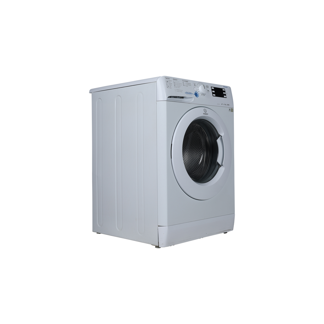 Lave-Linge Hublot 9 kg Reconditionné INDESIT XWE 91282X W FR : vue du côté gauche