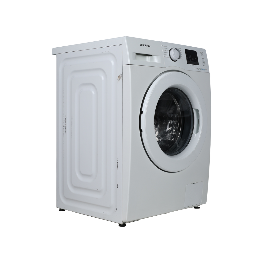 Lave-Linge Hublot 7 kg Reconditionné SAMSUNG WF70F5E0W4W : vue du côté gauche