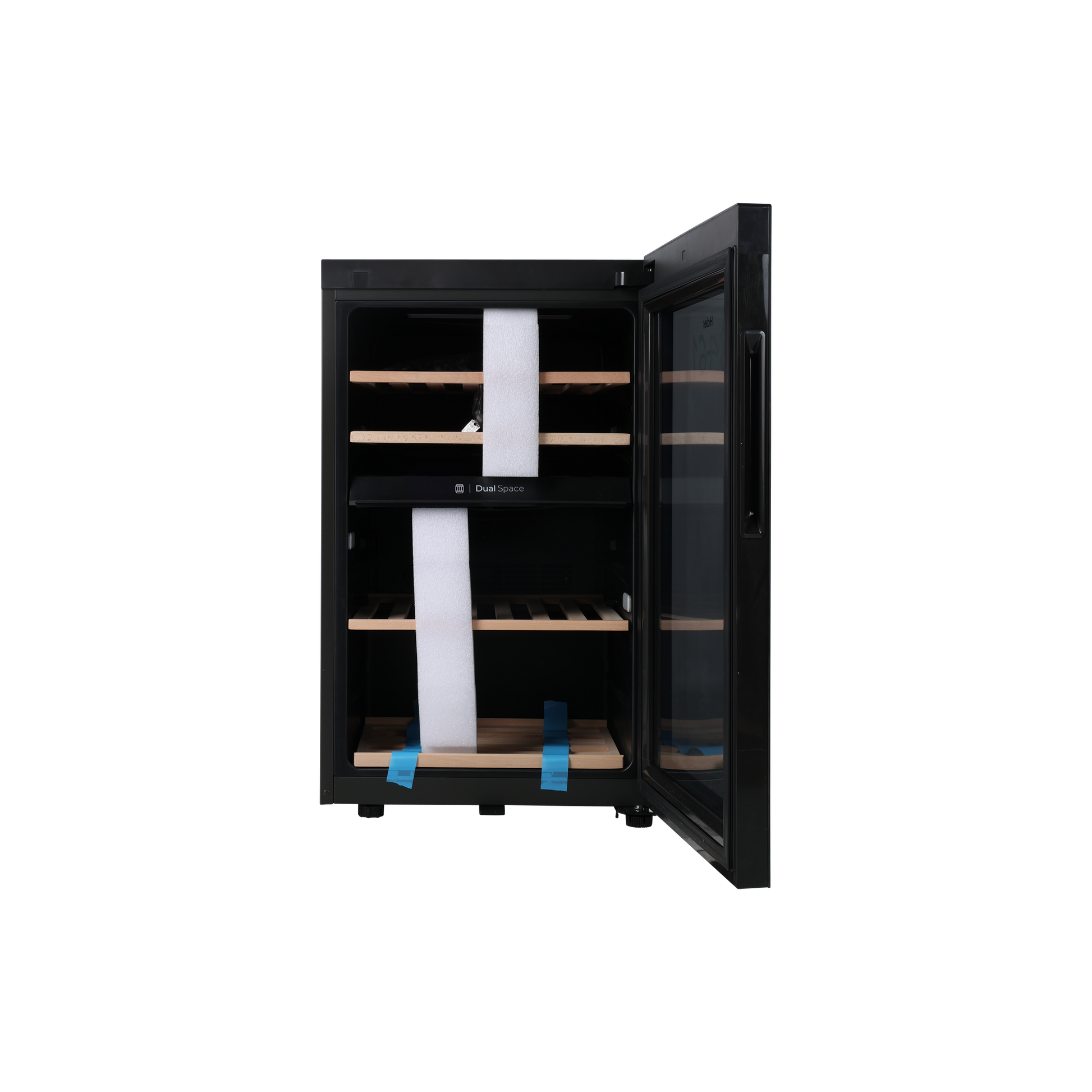 Cave À Vin Multi-Température 42 Bouteilles Reconditionné HAIER HWS42GDAU1 : vue de l'intérieur