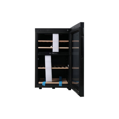 Cave À Vin Multi-Température 42 Bouteilles Reconditionné HAIER HWS42GDAU1 : vue de l'intérieur