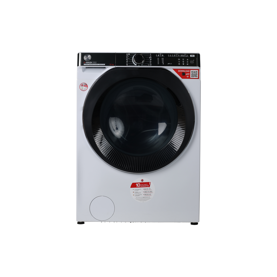 Lave-Linge Hublot 10 kg Reconditionné HOOVER H5WPB610AMBC/1-S : vue de face