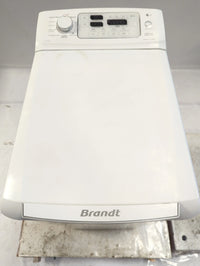 Lave-Linge Top 6 kg Reconditionné BRANDT WTC1298SF : vue du haut ouverture et commandes