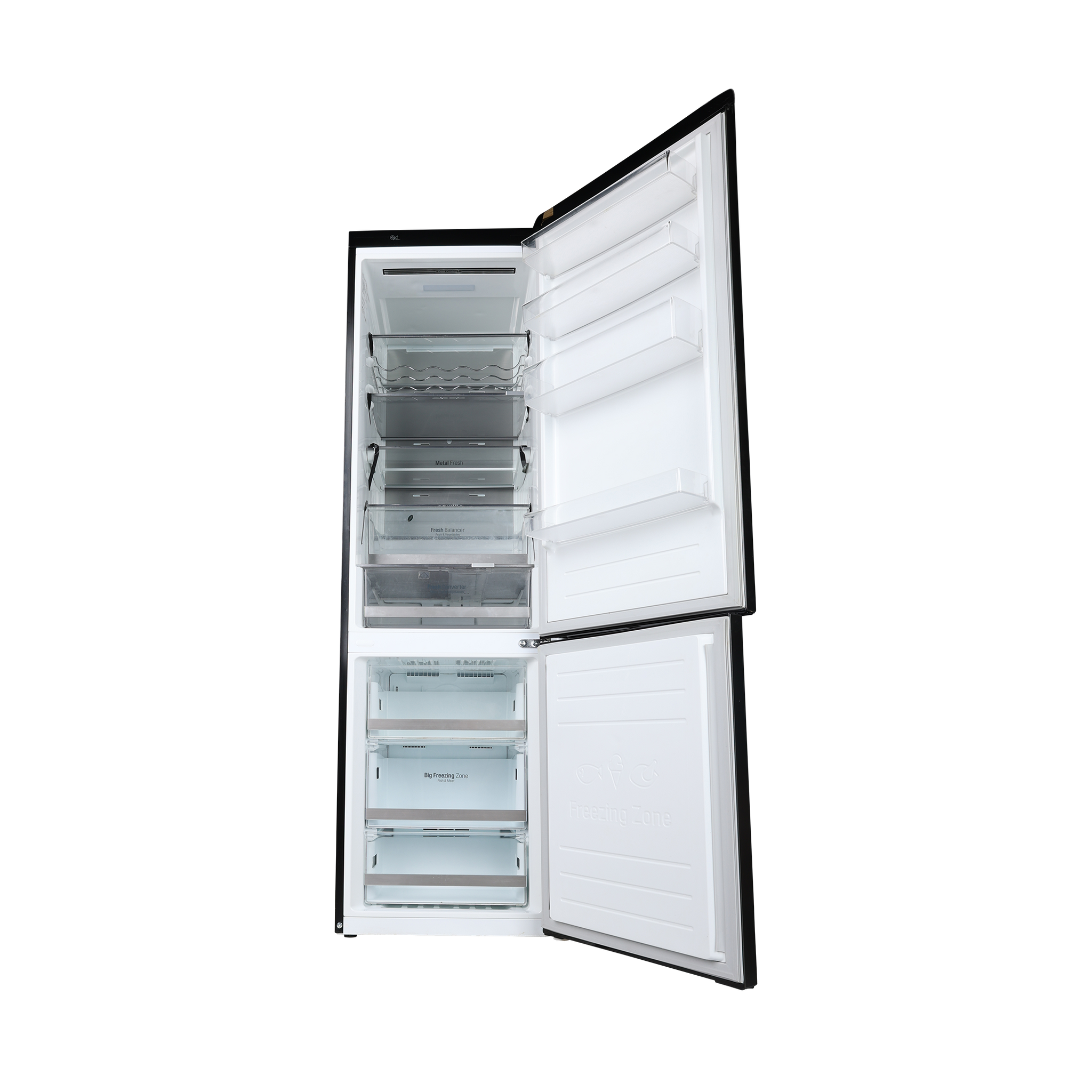 Réfrigérateur Avec Congélateur 277 L Reconditionné LG GBB72MCUFN : vue de l'intérieur