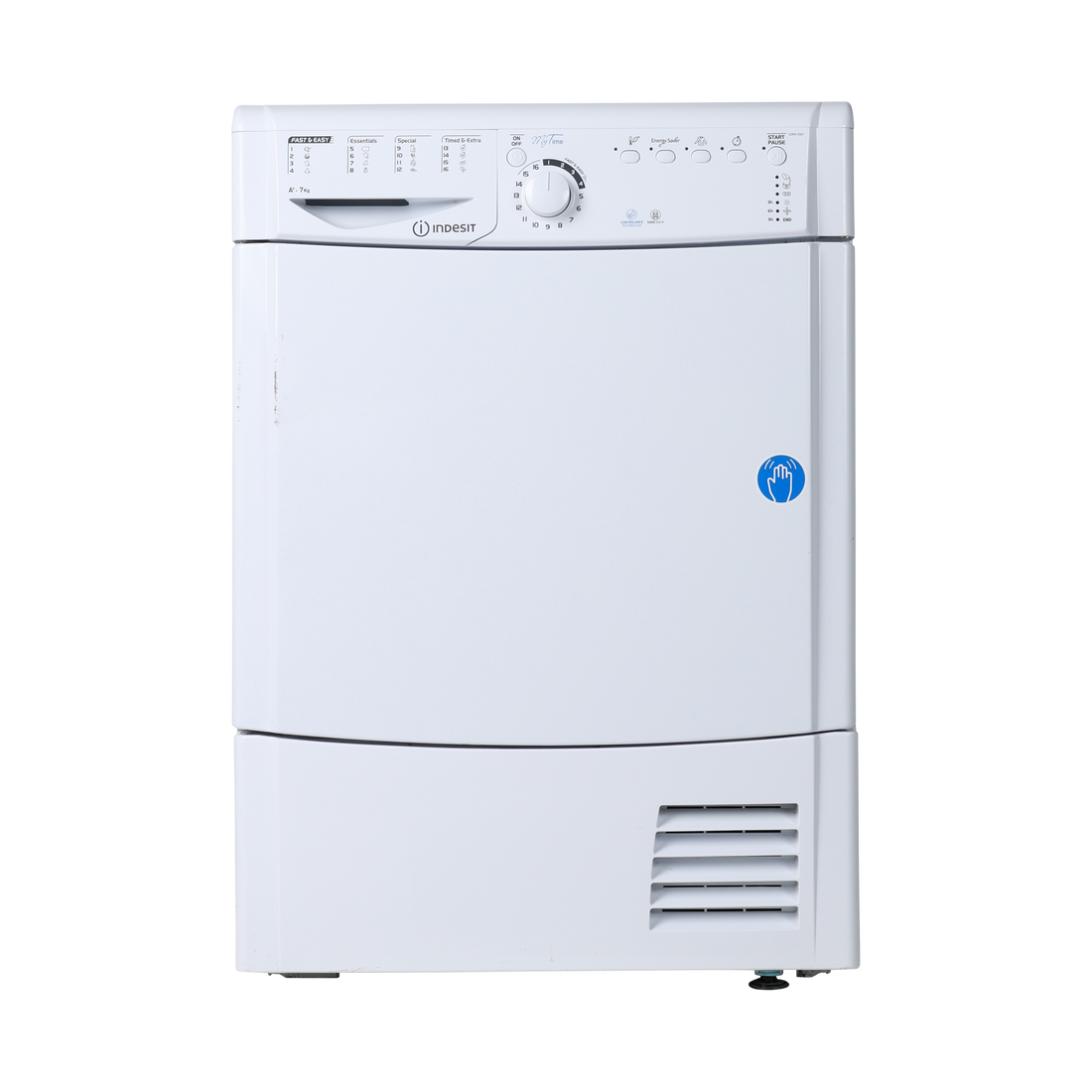 Seche-Linge Pompe À Chaleur 7 kg Reconditionné INDESIT EDPA 745 A1 ECO (EU) : vue de face