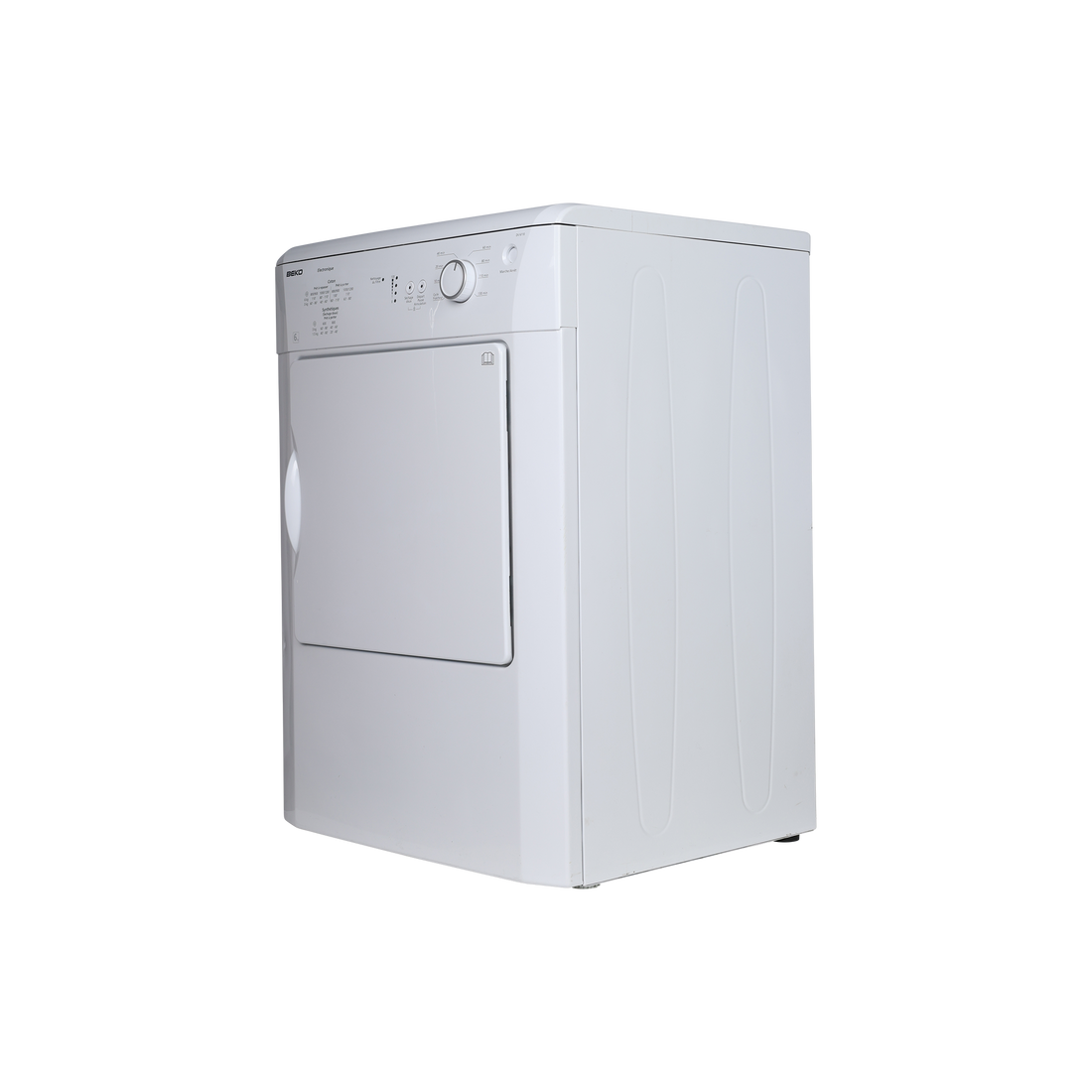 Seche-Linge Evacuation 6 kg Reconditionné BEKO DV6110 : vue du côté droit