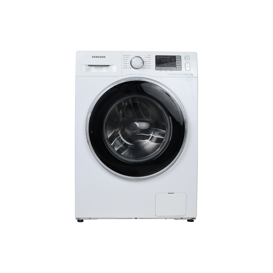 Lave-Linge Hublot 7 kg Reconditionné SAMSUNG WF70F5EBW4W : vue de face