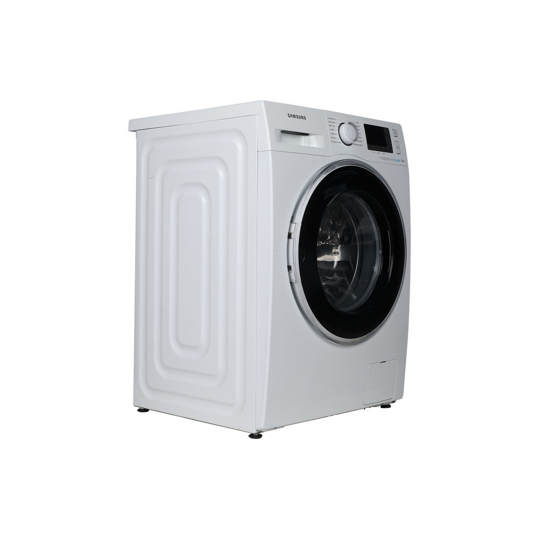 Lave-Linge Hublot 7 kg Reconditionné SAMSUNG WF70F5EBW4W : vue du côté gauche