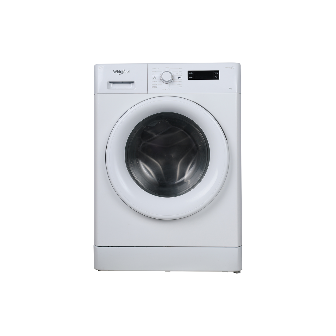 Lave-Linge Hublot 7 kg Reconditionné WHIRLPOOL FWF71483W2FR : vue de face