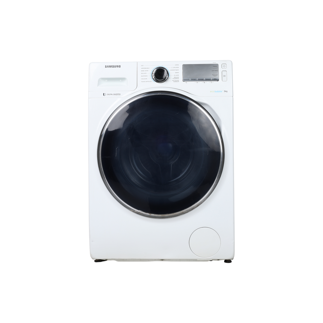 Lave-Linge Hublot 9 kg Reconditionné SAMSUNG WW7000 CRYSTAL BLUE : vue de face
