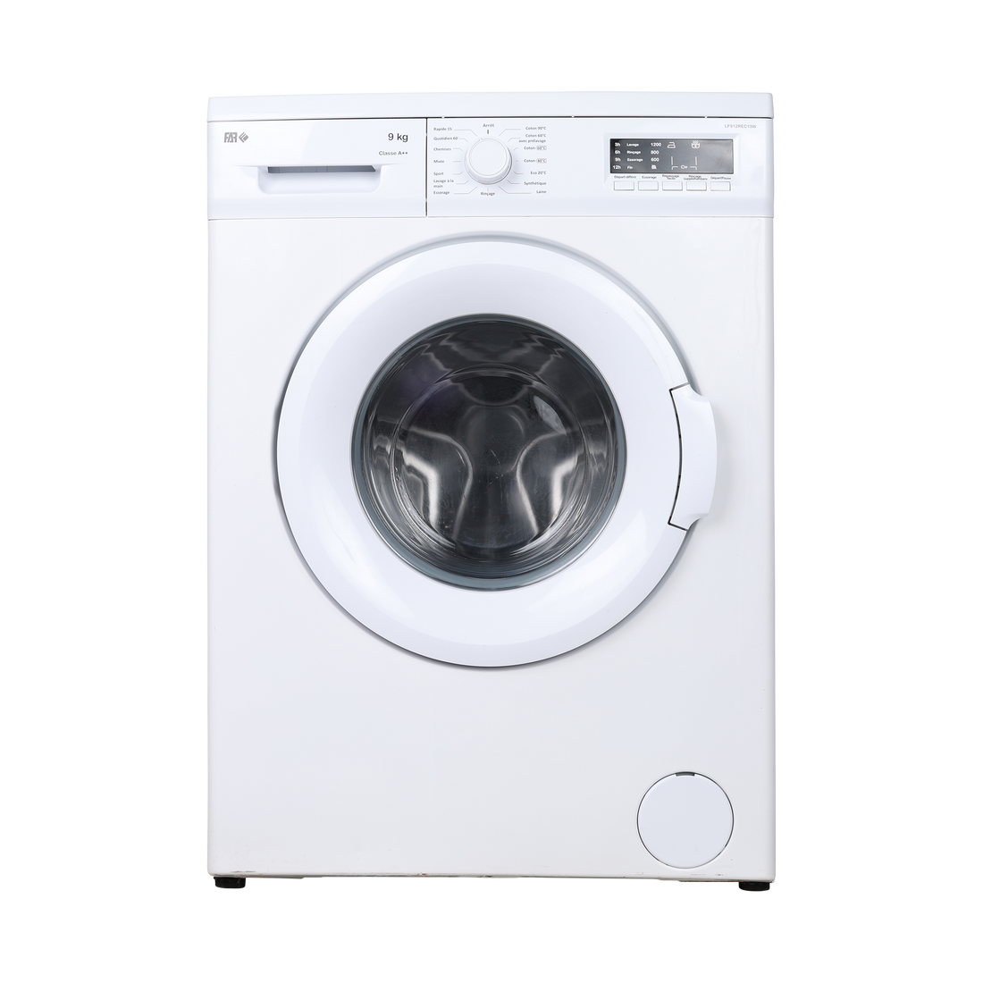 Lave-Linge Hublot 9 kg Reconditionné FAR LF912REC19W : vue de face